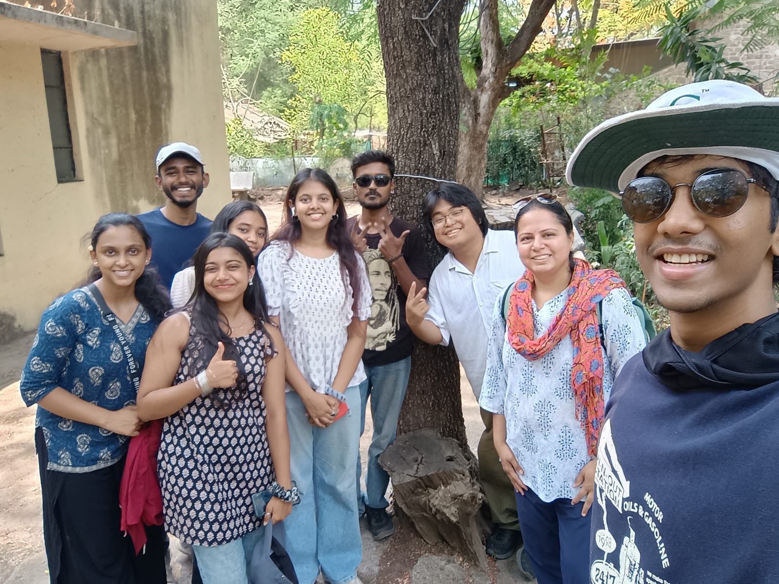 Carbon and tree census fieldwork at Fergusson College