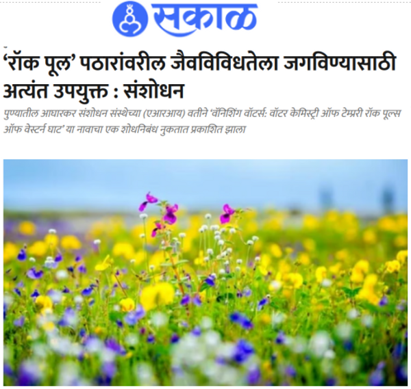 Rock Pools Vegetation Research